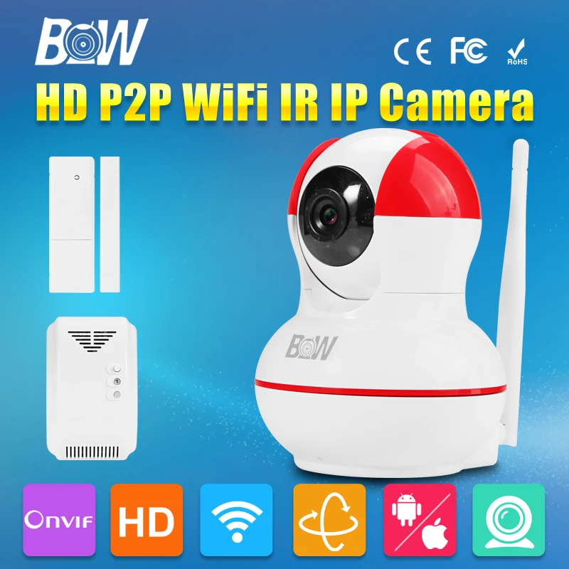 BW IP font b Camera b font P2P HD 720P Surveillance CCTV IR Cut Megapixel Lens