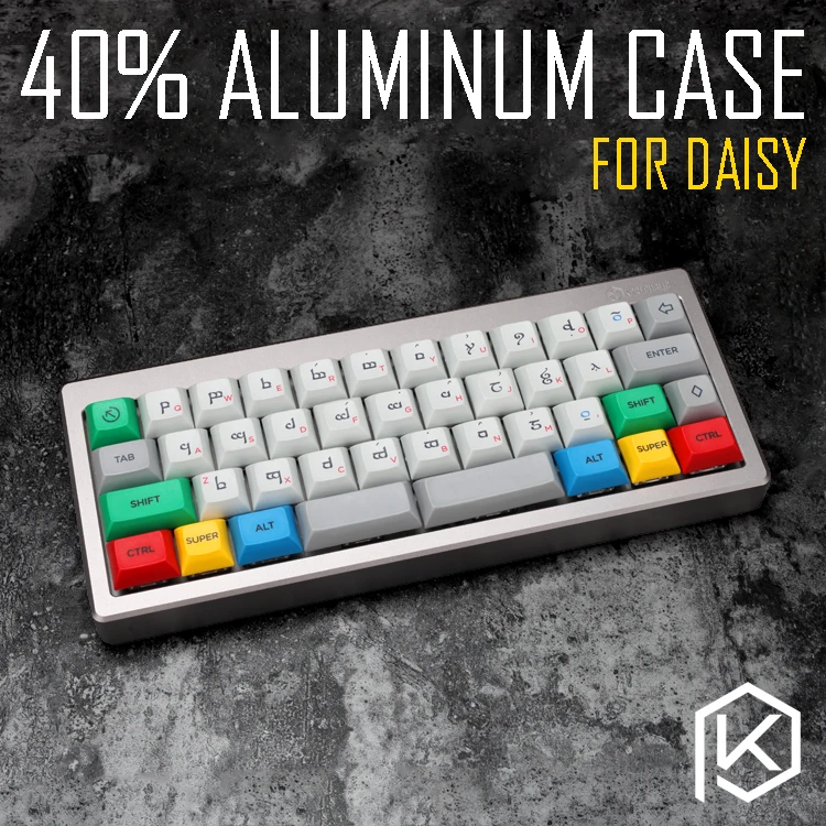 Анодированный алюминиевый чехол для daisy 40% пользовательские клавиатуры акриловые панели акриловый диффузор может поддерживать ромашки