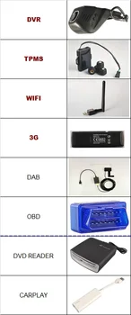 

OTOJETA accessories ( OBD2 +3G dongle+ DAB receiver +wifi dongle +DVD reader +CARPLAY+USB DVR CAMERA + TPMS) ,no sale alone
