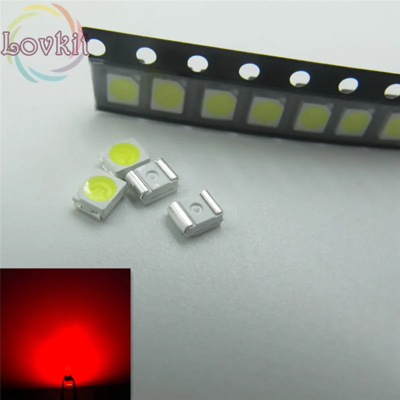 500 шт. красный 1210 3528 SMD СВЕТОДИОДНЫЙ ламповый бисер светоизлучающие диоды 1 8-2 в