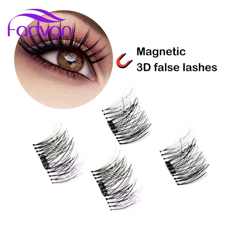 

Magnetic Eyelashes 1 Pair Synthetic Mink False Eyelash Fadvan Makeup Tools and Accessories Full Strip Lashes 3D Thick maquiagem