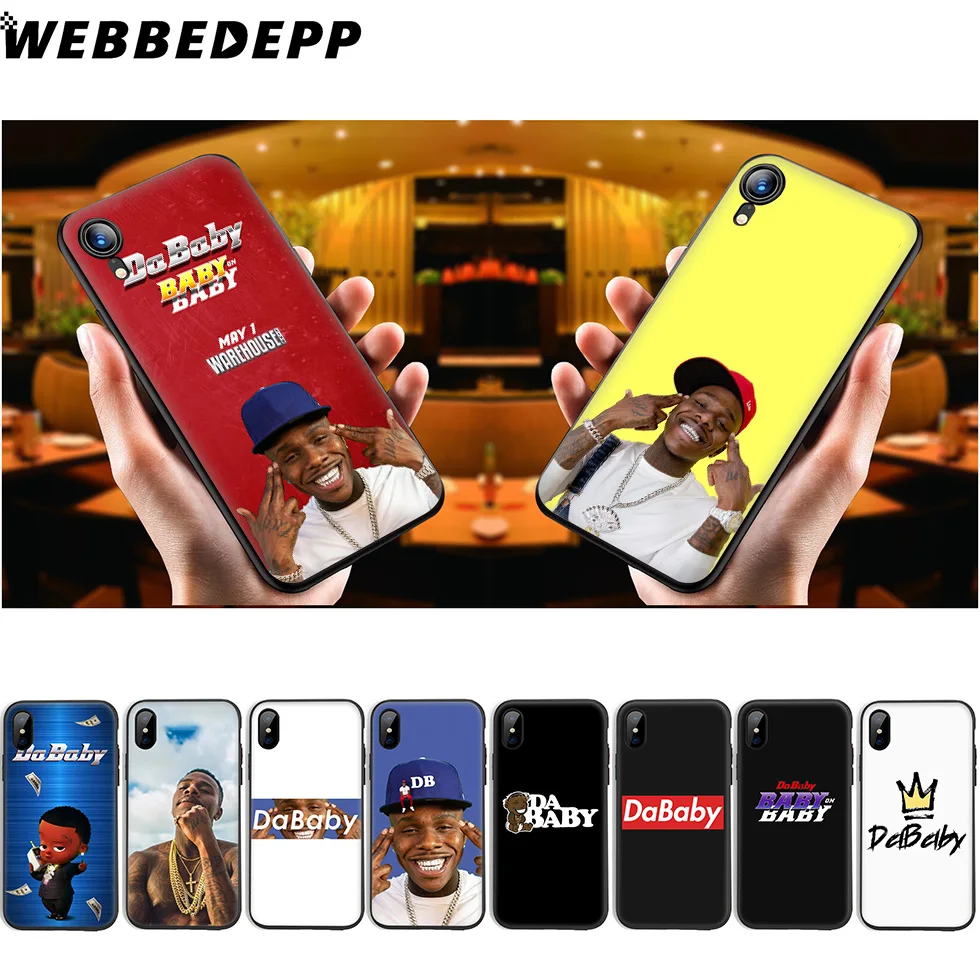 Мягкий силиконовый чехол WEBBEDEPP DaBaby для iPhone 11 Pro Xr Xs Max X или 10 8 7 6 6S Plus 5 SE |