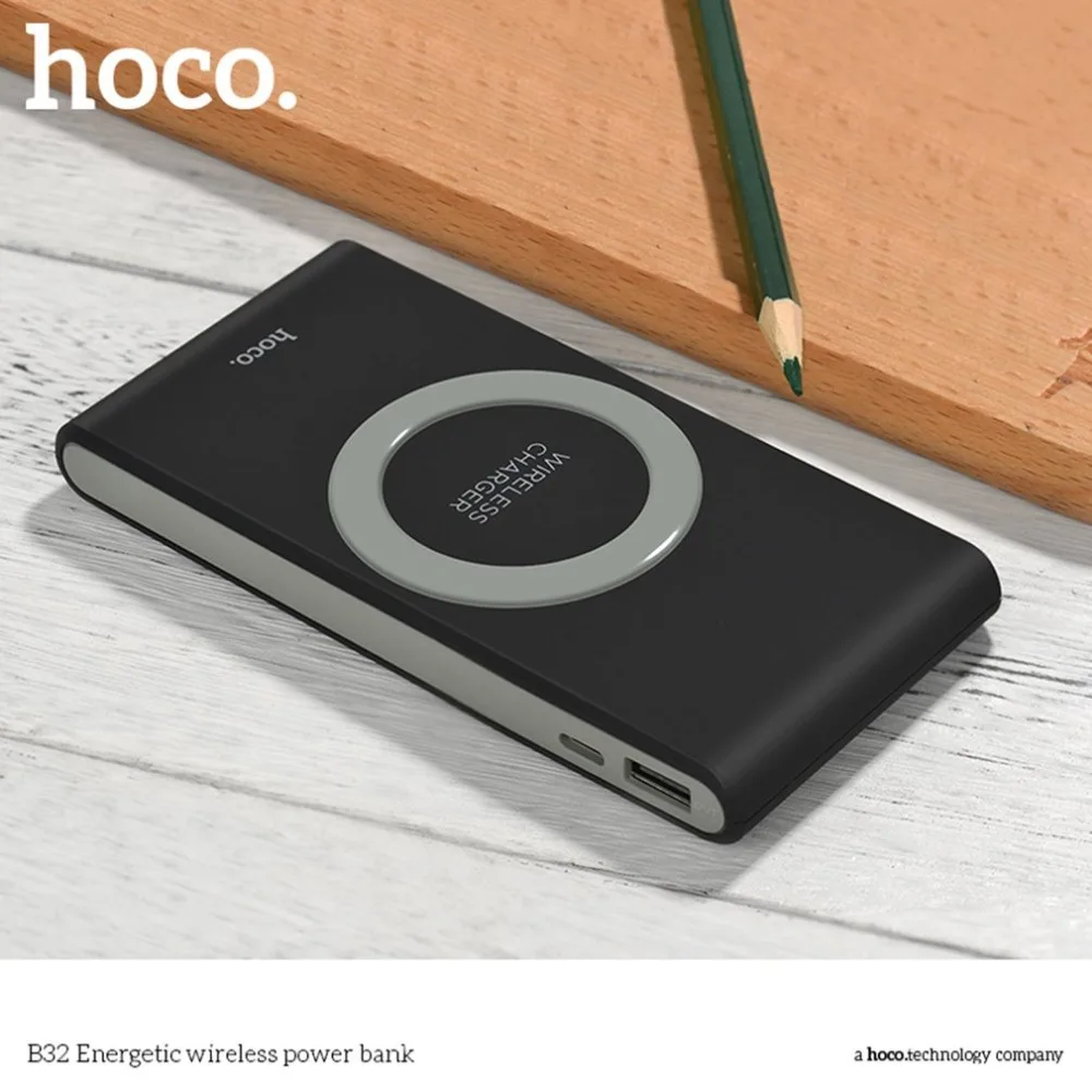 HOCO power bank 8000mah Portable mobile phone Wireless Charger QI Standard External Battery charger PowerBank Supply for iphone HOCO power bank 8000mah Portable mobile phone Wireless Charger QI Standard External Battery charger PowerBank Supply for iphone