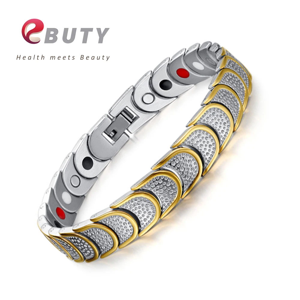 

Титановый браслет EBUTY, мужской подарок, Женская Энергия, здоровье 4 в 1, германиевый FIR, отрицательный модный подарок, ювелирные изделия