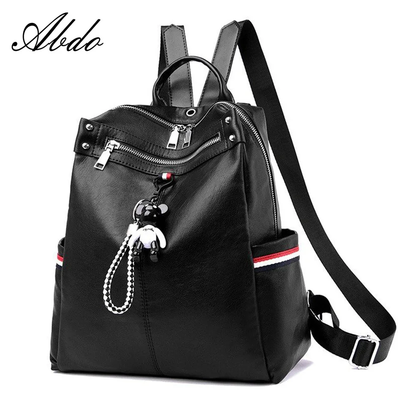 

Locimole Women Backpacks PU Leather Backpacks for Teenage Girls Preppy Style Leather Backpacks Women Backpack BIW048 PM49