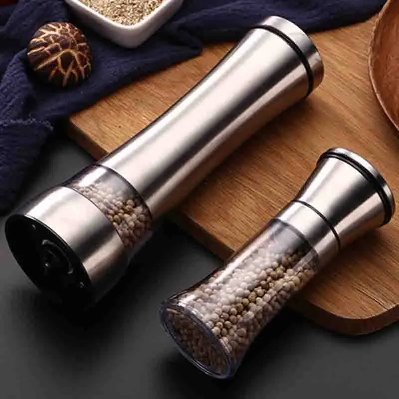 Полезная ручная мельница для соли и перца из нержавеющей стали, кухонные инструменты, Новые товары для домашнего сада