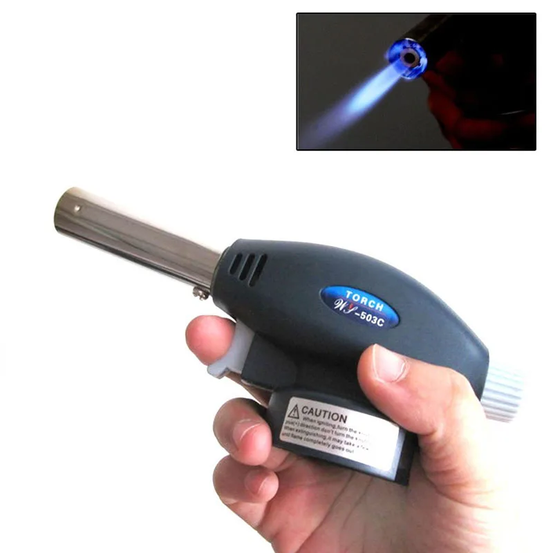

Portable WS 503-C Gun Blowtorch Cooking Soldering Butane Auto Ignition Mini Welding Torch Flame Gun Gas Burner Kitchen Tools