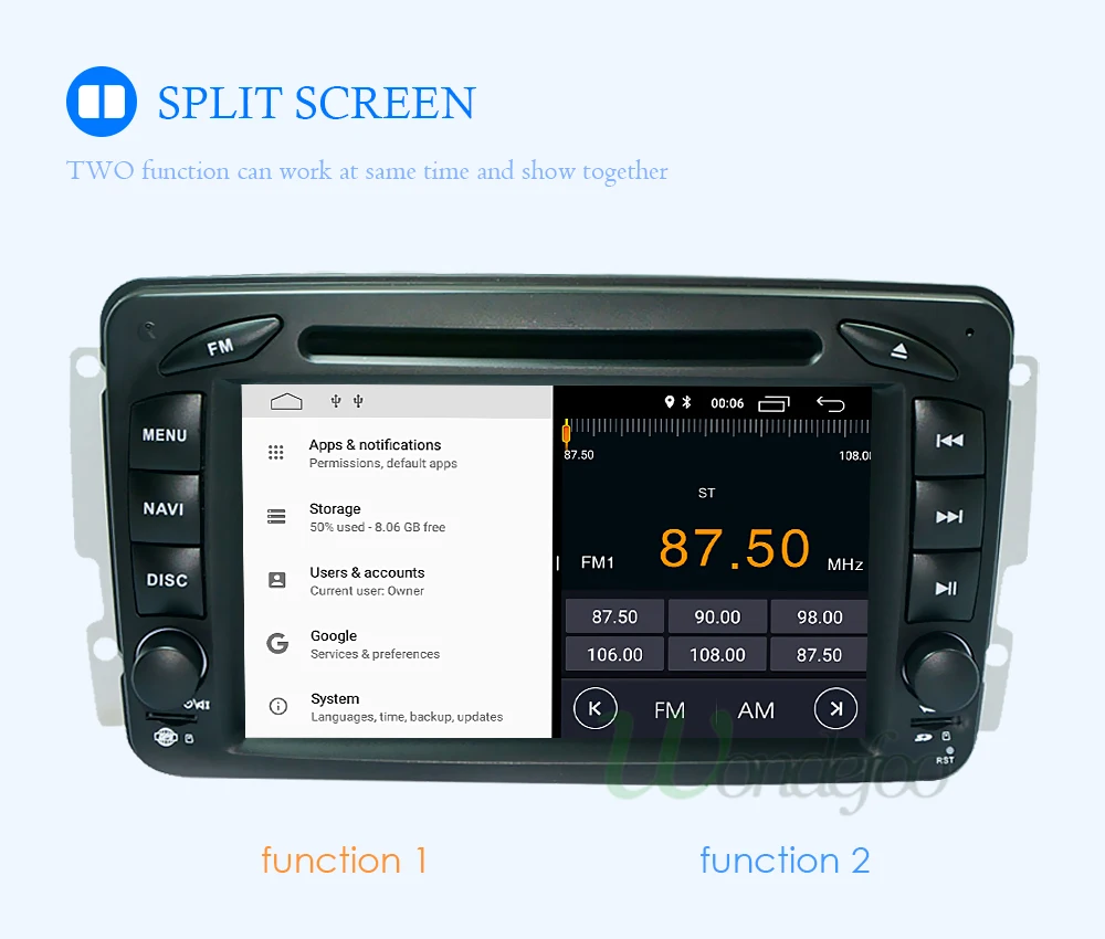 Sale 2G 16G/32G Android 8.1 2 Din DVD PLAYER for Mercedes Benz W209 W203 M ML W163 Viano W639 Vito Vaneo GPS RADIO STEREO navigation 21