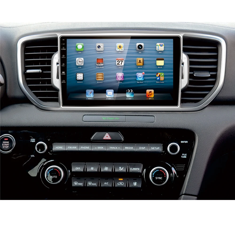 Clearance OZGQ Android 7.1 Car Player For KIA Sportage 2015 2016 2017 2018 Car GPS Auto Navigation BT Radio TV Audio Video Music Stereo 3