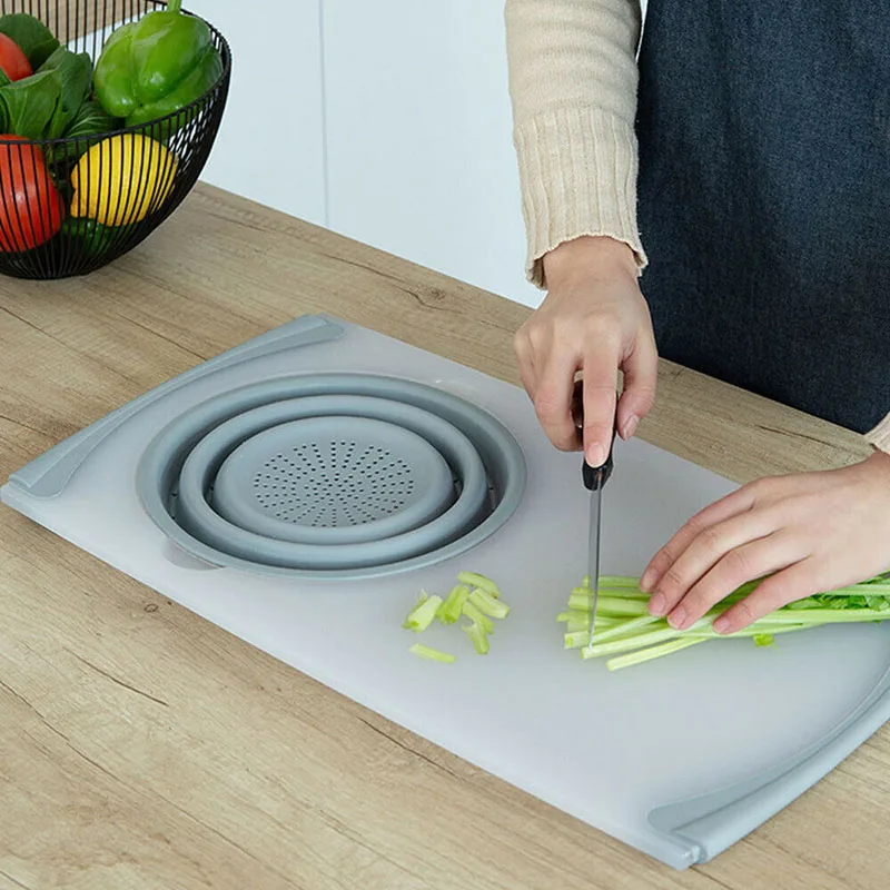Горячая новинка многофункциональная кухонная разделочная доска раковины