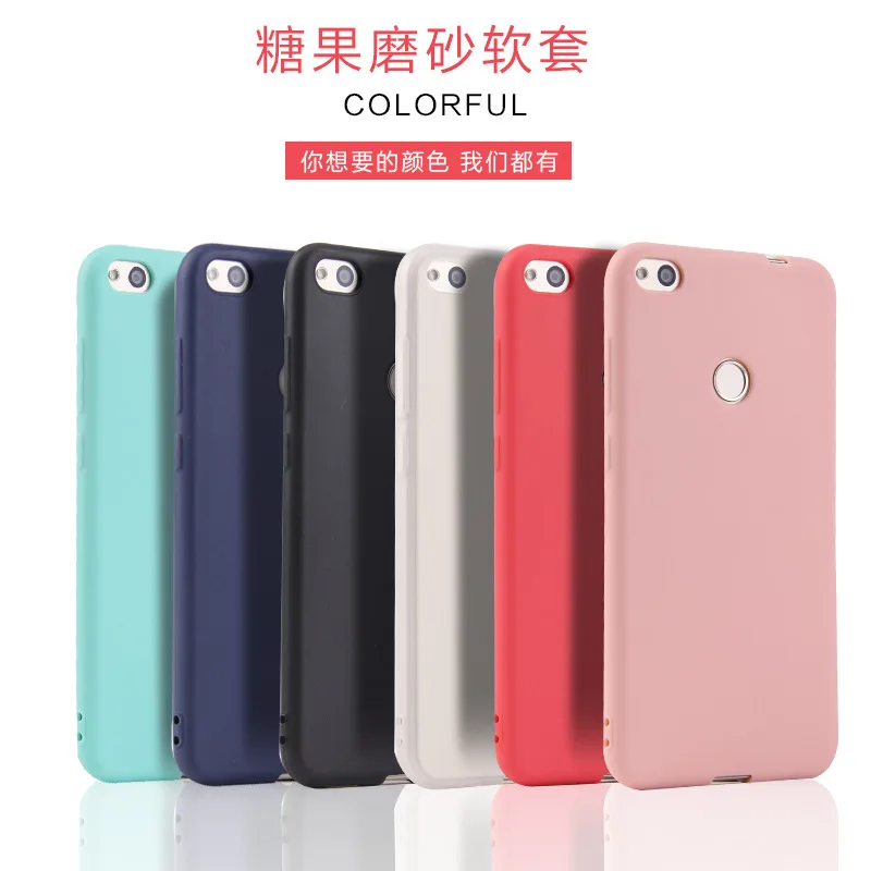 

For Huawei Honor 8 Lite 5C 5X 5A Case Soft silicone Candy colors Frosted Protective Back cover for huawei mate 9 pro Y5 II 2