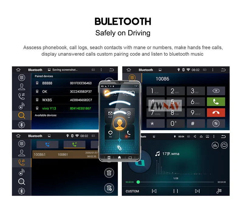 Sale Android 7.1 6.0 5.1 Car DVD Player GPS Headunit For FIAT DOBLO 2010-2015 Car Stereo Unit Auto Multimedia pad 29