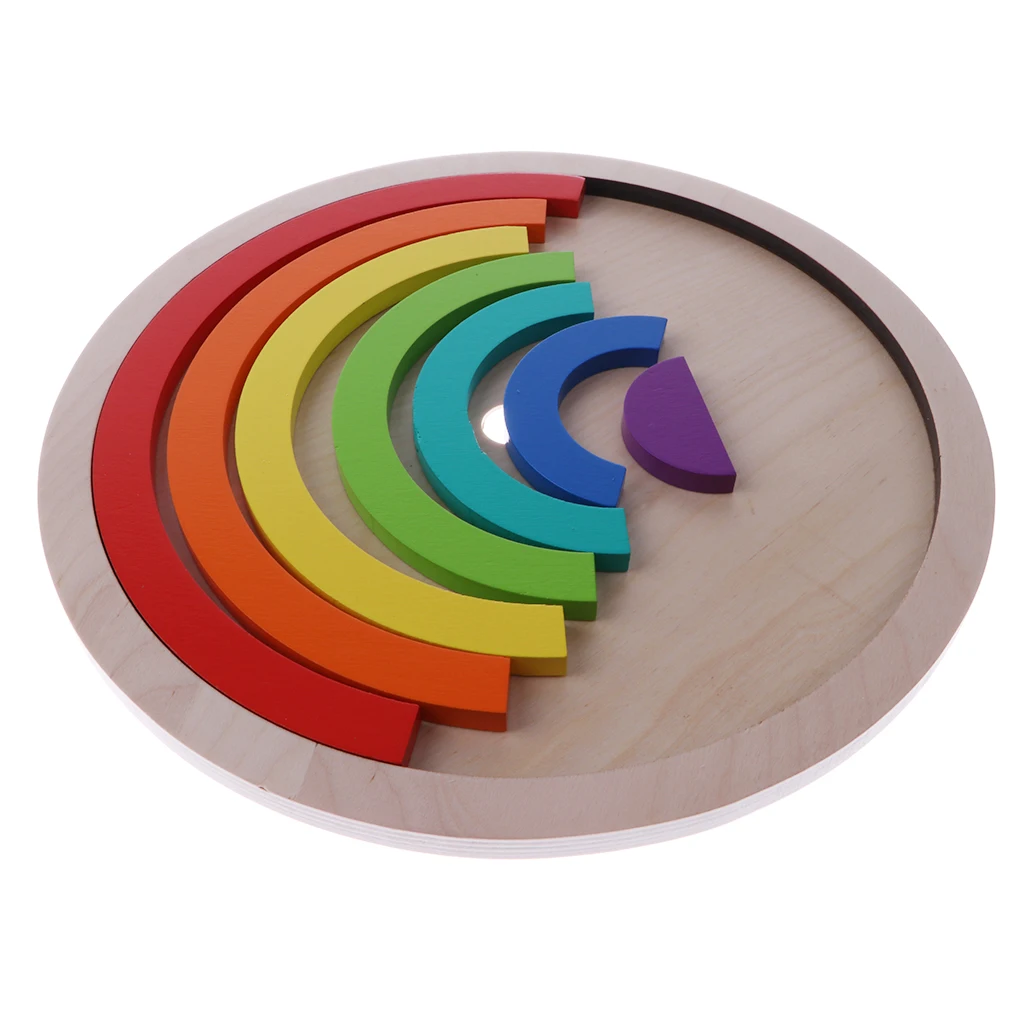 Wooden Stacking Rainbow Arch Building Blocks Educational Toy Set Perfect gift for kids Games and Puzzles