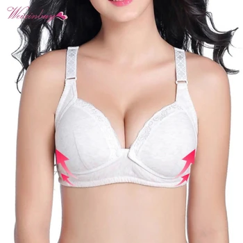 

Women maternity bra Front Button Open Cotton Breast feeding Nursing Bralette For Pregnant Size 75/80/85/90/95