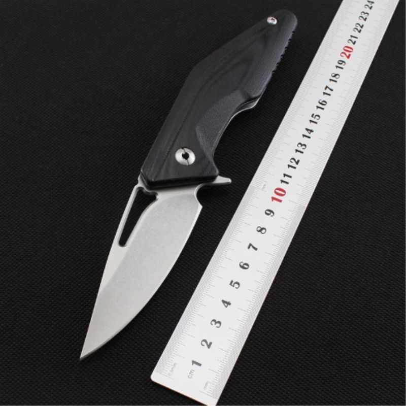 

folding blade knife D2 blade G10 handle outdoor flipper camping hunting survival pocket knives fruit EDC tools free shipping