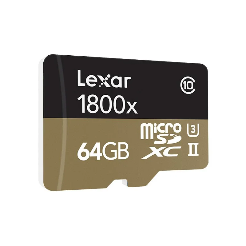 Lexar Micro SD карты 1800x microsd на 64 Гб оперативной памяти, 32 Гб встроенной памяти, 270 МБ/с. sdxc U3 cartao de memoria Class 10 флэш карты памяти TF карта для смартфона - Емкость: TF-1800X-64GB