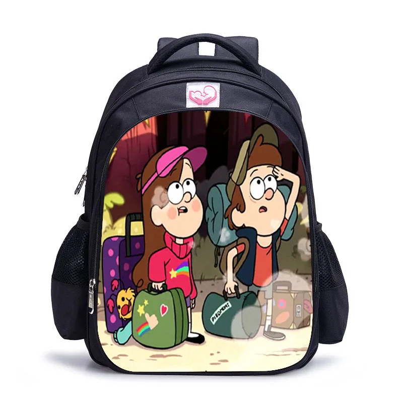 16 Inch Anime Gravity Falls Cartoon Backpack For Boys S Children 16 Inch Anime Gravity Falls Cartoon Backpack For Boys S Children School Bags Kids Backpacks Gift Bag
