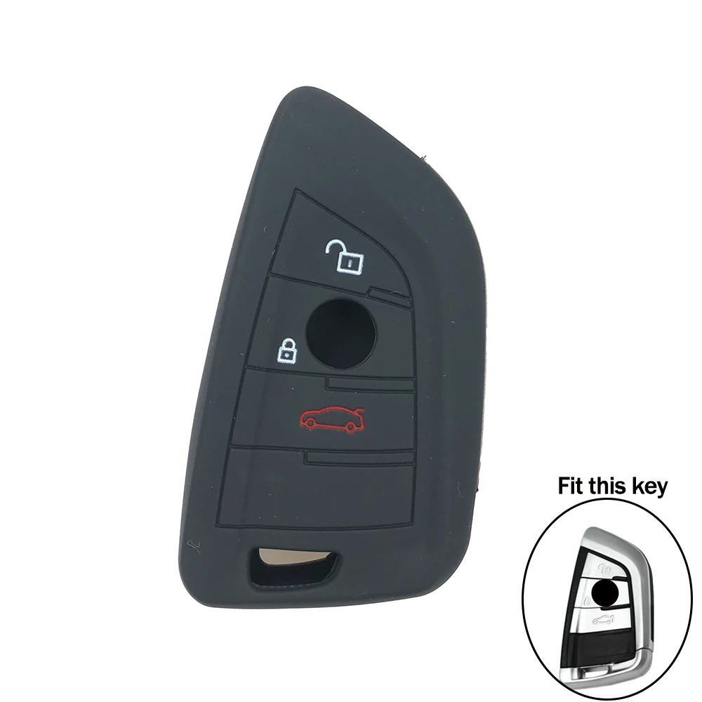 2 Button Silicone Car Remote Key Fob Shell Cover Case For BMW X1 X5 F15 X6 F16 1 5 7 Series 2016 2017 2018 Skin Holder | Автомобили и