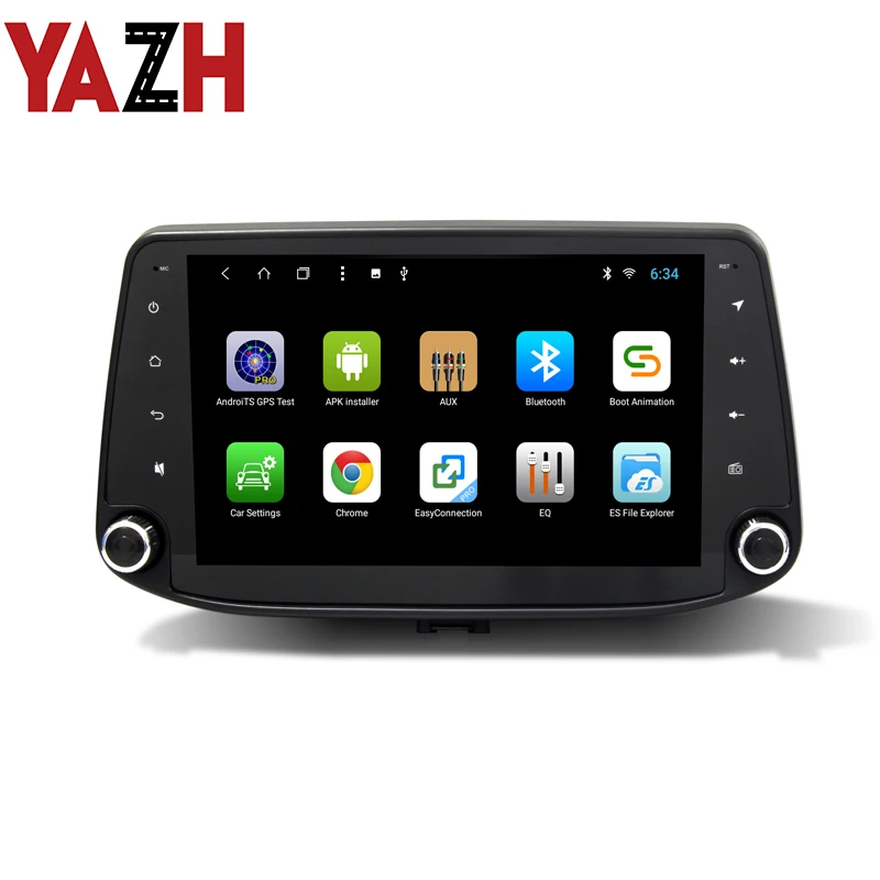 Cheap YAZH 1 din Auto Radio Stereo For Hyundai I30 2017 Car GPS Navigation Android 8.1 central multimedia System 9.0 inch auto radio 1