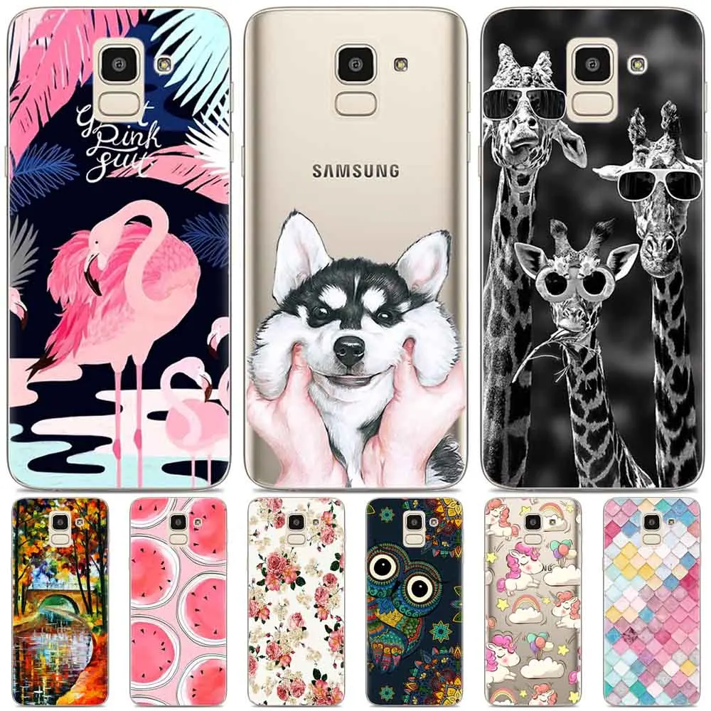 

For Samsung Galaxy J6 2018 EU Version case SM-J600F/J600G cover Samsung J4 2018 case SM-J400F/J400G Silicone soft TPU back cover