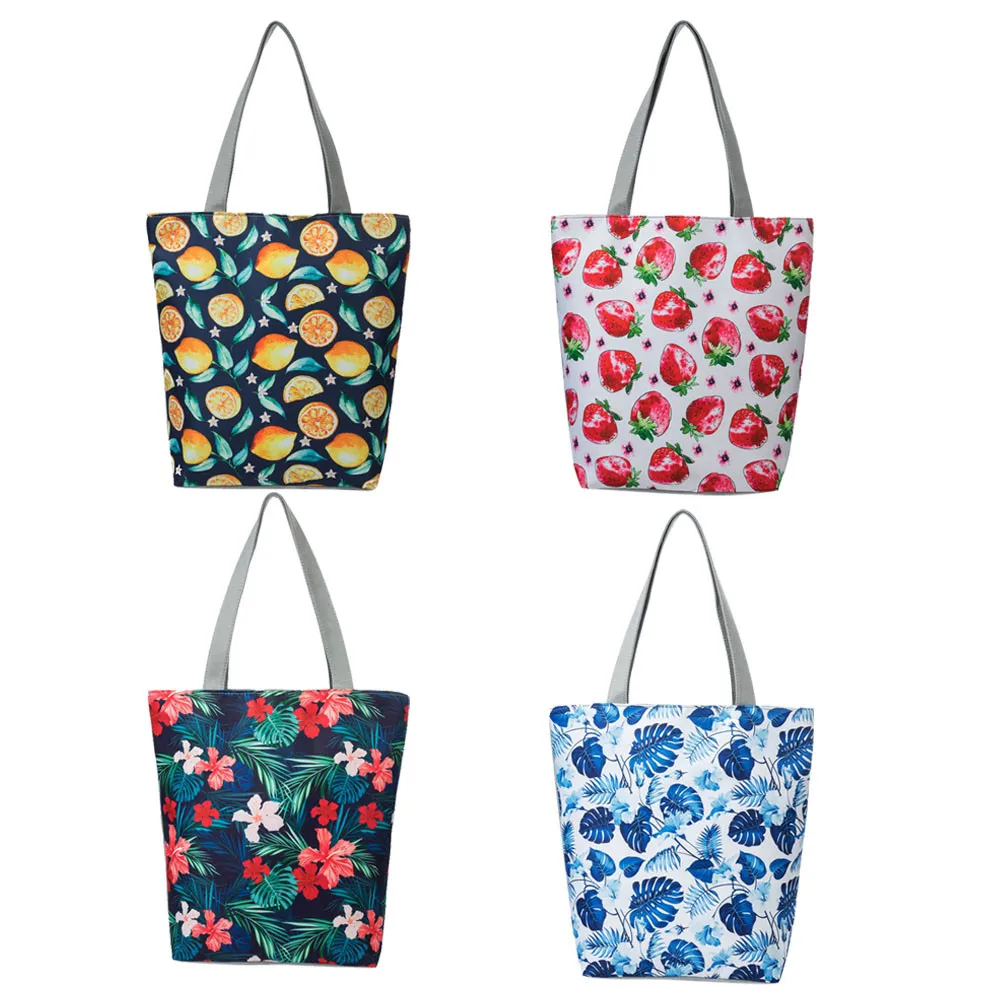 

Fashion Handbags 2019 National Wind Canvas Tote Casual Beach Bags Women Shopping Bag