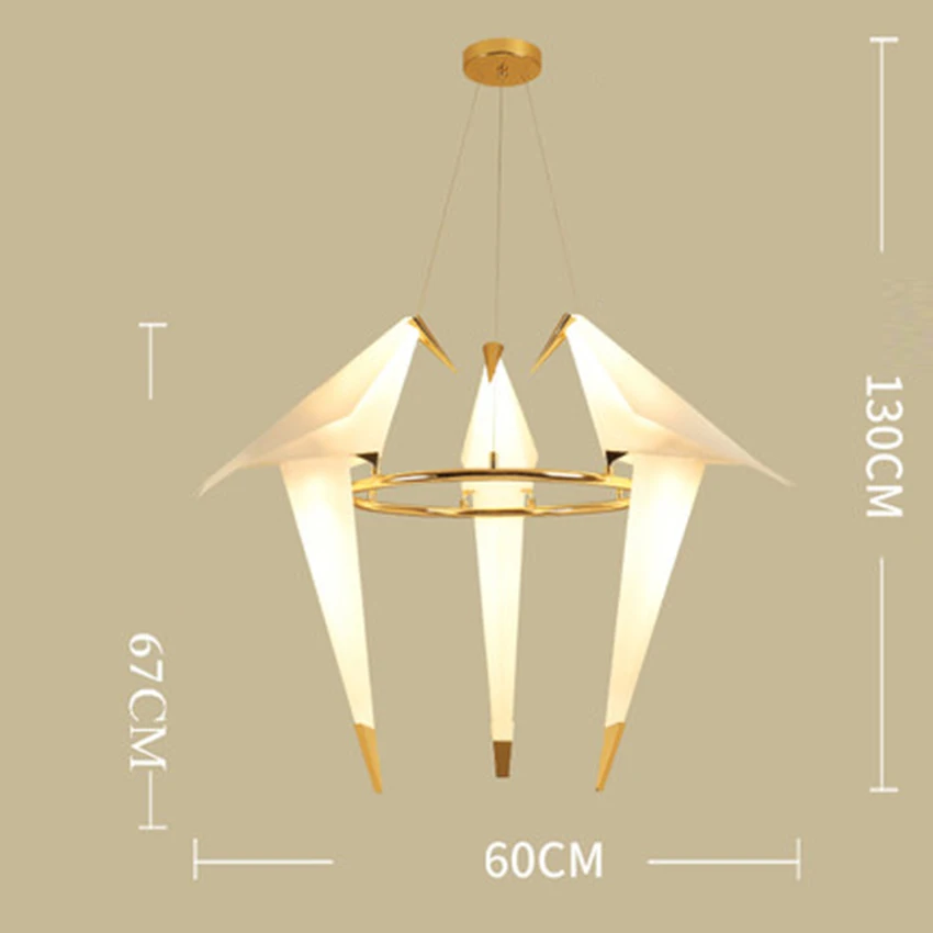Блеск светодиодный современный птица светодиодный подвесные светильники Спальня Гостиная подвесной светильник, подвесной светильник в металлическом каркасе декор дома Suspendu - Цвет корпуса: 5