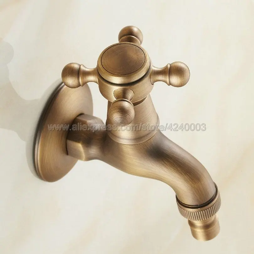 Antique Brass Wall Mounted Garden Bibcock Tap Bathroom Washing Machine Water Tap /Mop Pool Sink Faucet Kav101 Antique Brass Wall Mounted Garden Bibcock Tap Bathroom Washing Machine Water Tap /Mop Pool Sink Faucet Kav101