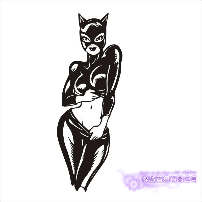 DCTAL Sexy Girl Decal Beauty Body Naked Sticker Wall Bathroom Woman Girl Wall KTV Pub Bar Shop Sticker