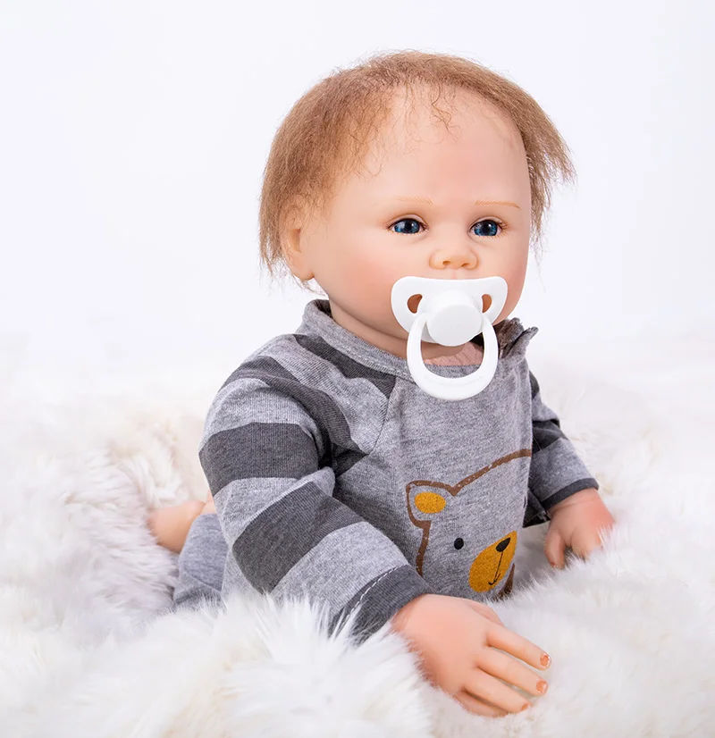 NPK 48 см мягкий силиконовый Reborn Baby Doll мальчик игрушки 19 дюймов реалистичные Младенцы Boneca виниловые модные куклы bebes Reborn Menina 2018