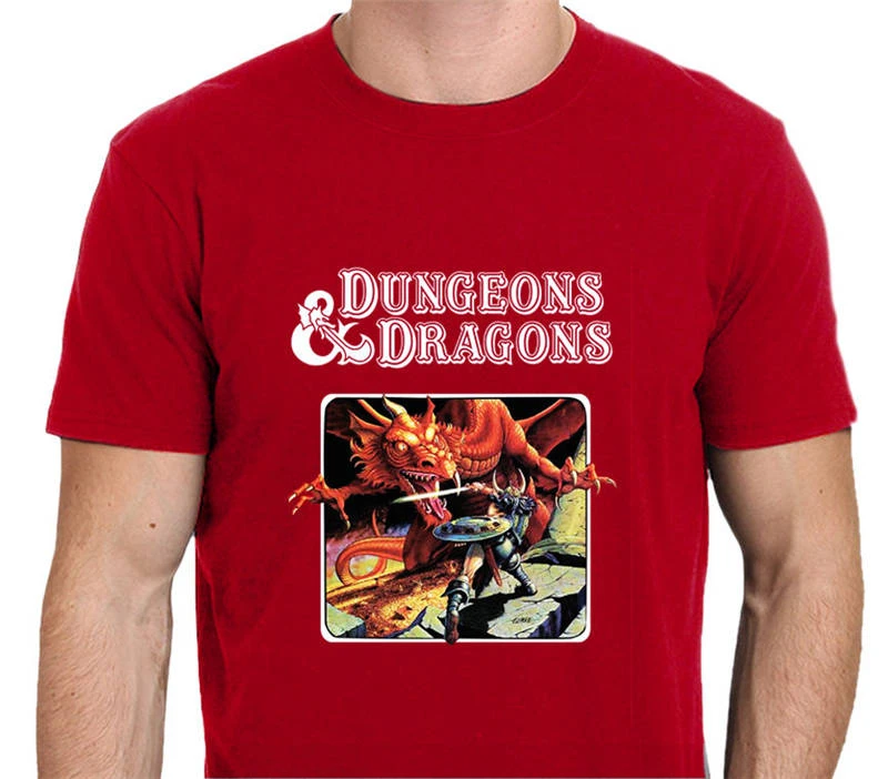 Caprichoso Error reflujo Cool Shirts cuello de manga corta impreso Dungeons & Dragons Tee para los  hombres|Camisetas| - AliExpress