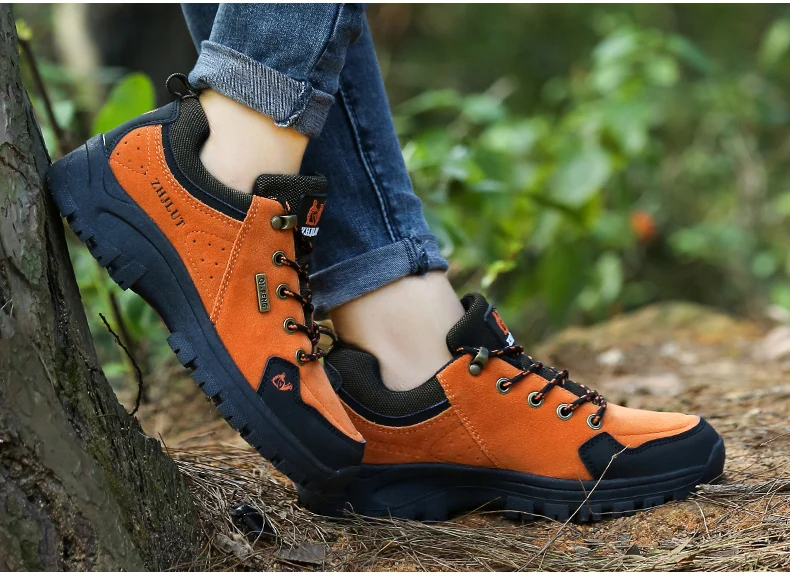 Men Suede Mountain Climbing Shoes (38)