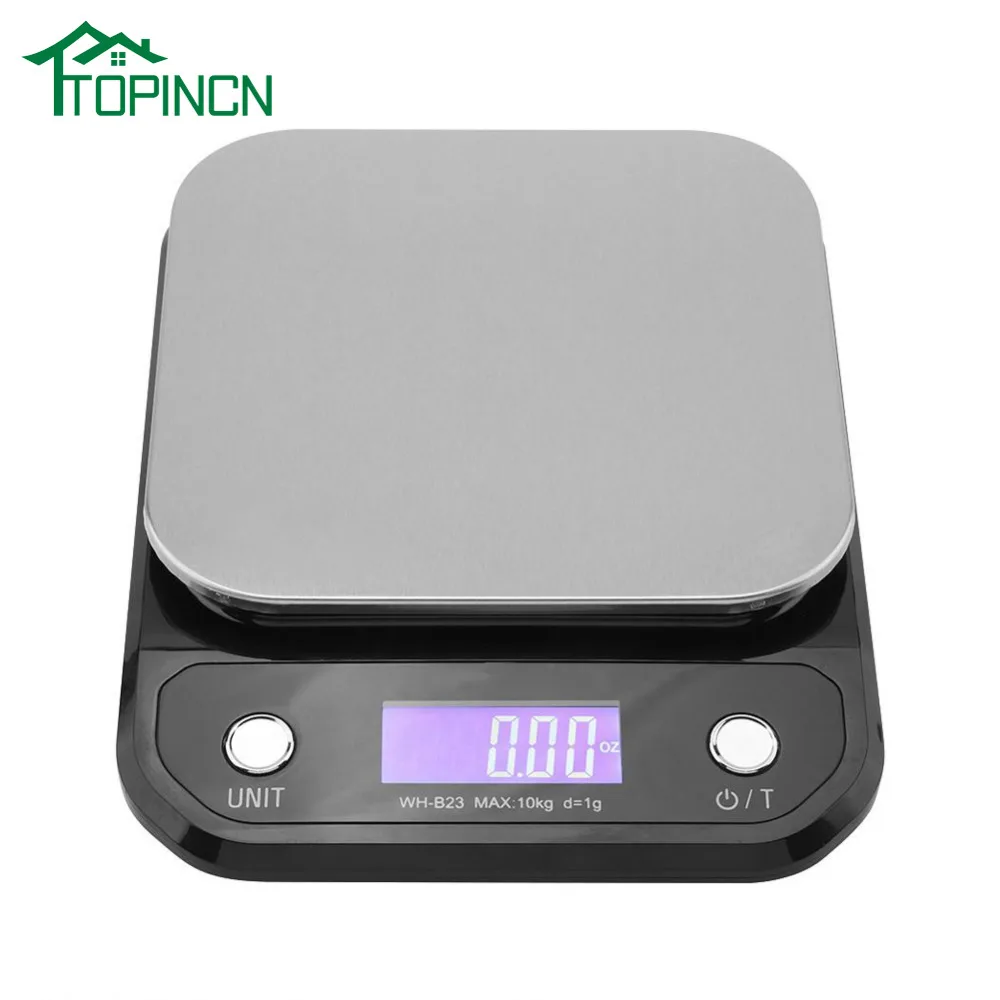 

TOPINCN Kitchen Digital Scale Weiheng Baking Electronic Scales 10kg/1g High-precision Stainless Steel Kitchen Scale