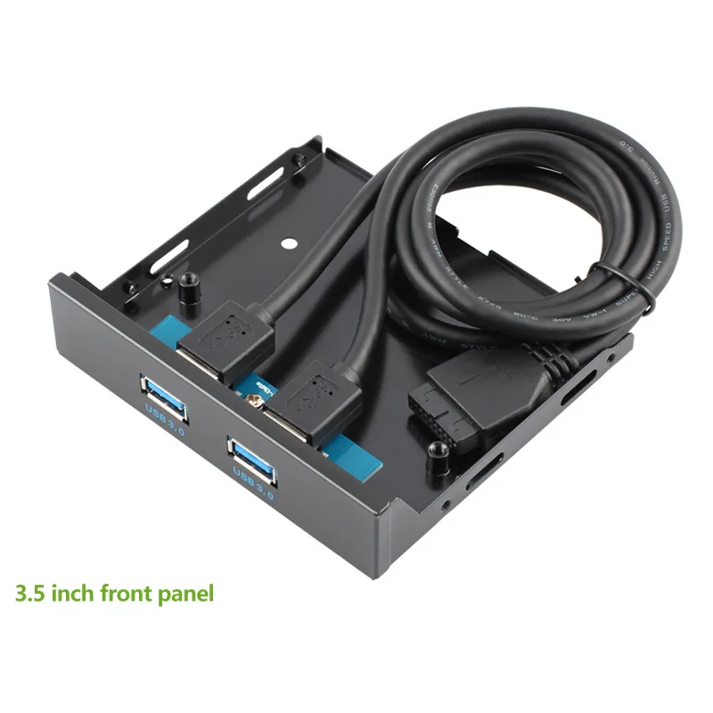 ULT-أفضل 2 منافذ USB 3.0 الجبهة لوحة DIY قرص مرن USB3.0 اللوحة 20pin إلى 2-ميناء محوري كابل مع الخلفي يسي قوس ULT-أفضل 2 منافذ USB 3.0 الجبهة لوحة DIY قرص مرن USB3.0 اللوحة 20pin إلى 2-ميناء محوري كابل مع الخلفي يسي قوس