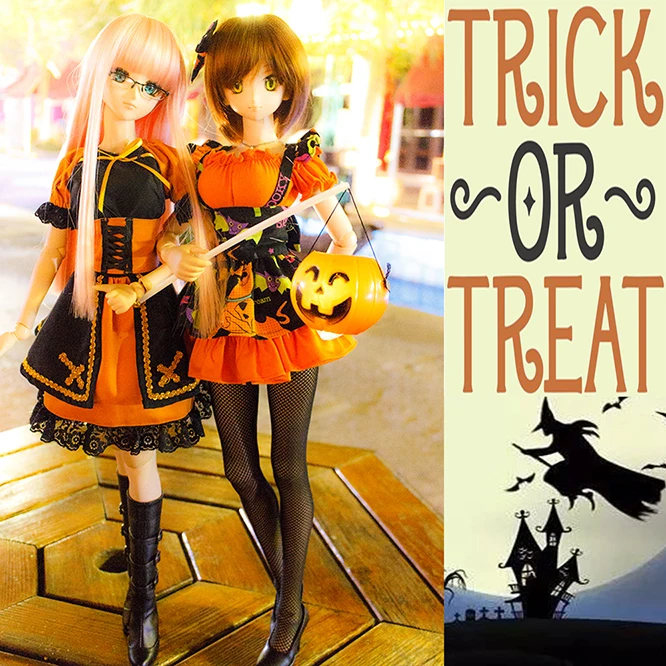 NEW Bjd Doll clothes 1/3 1/4 SD DD MDD doll dress cosplay costume COS Halloween witch fairy Sister suit Pumpkin costume NEW Bjd Doll clothes 1/3 1/4 SD DD MDD doll dress cosplay costume COS Halloween witch fairy Sister suit Pumpkin costume