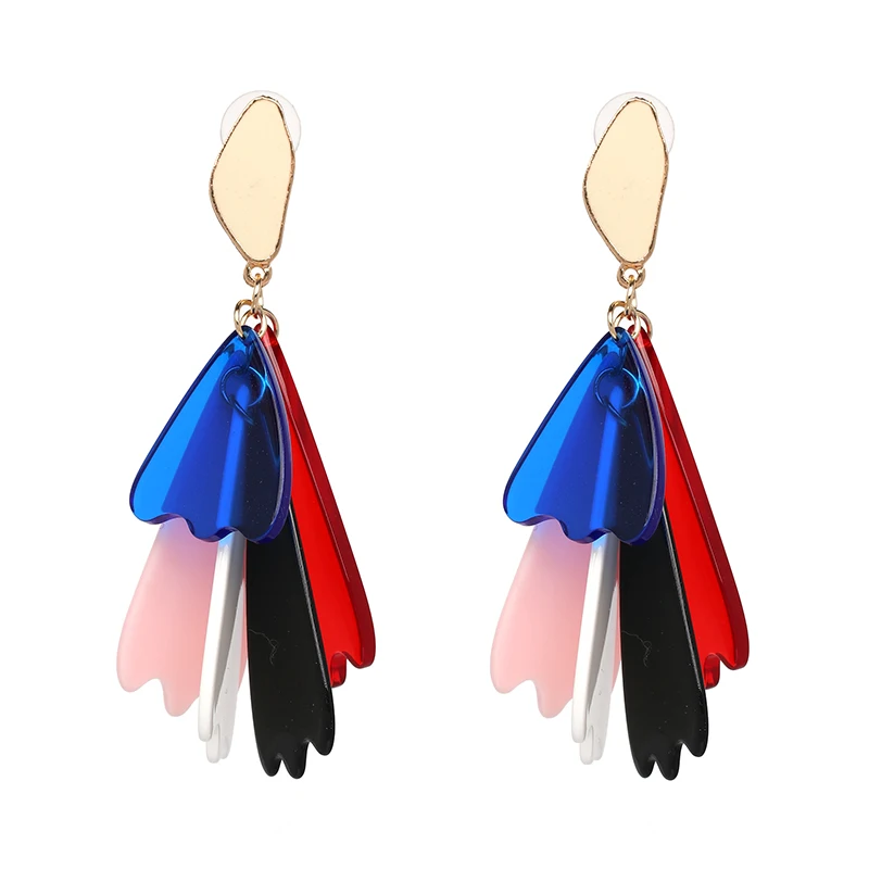 Fashionsnoops очаровательные Модные Bijoux бохо цветок себе серьги Макси мотаться падение