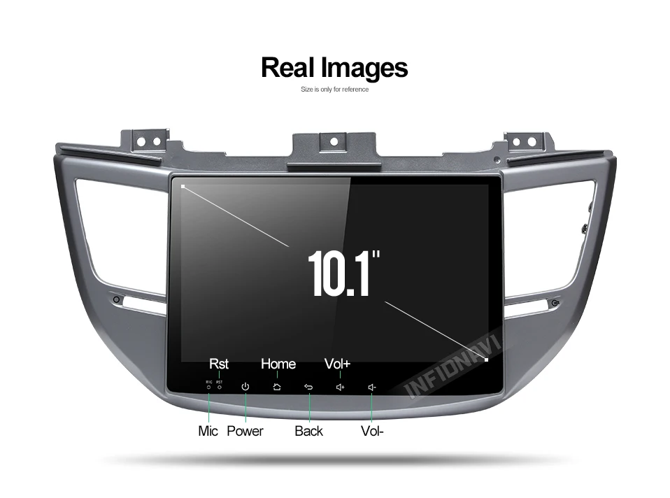 Discount android 8.1 car dvd for Hyundai Tucson/ ix35 2016 2017 gps navigation radio video stereo multimedia player octa core IPS screen 1