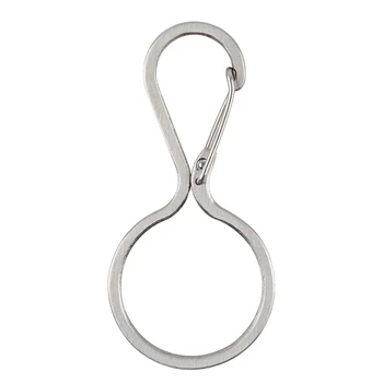 

Stainless Steel Key Buckle Quick Padlock Car Key Ring Gourd clasp
