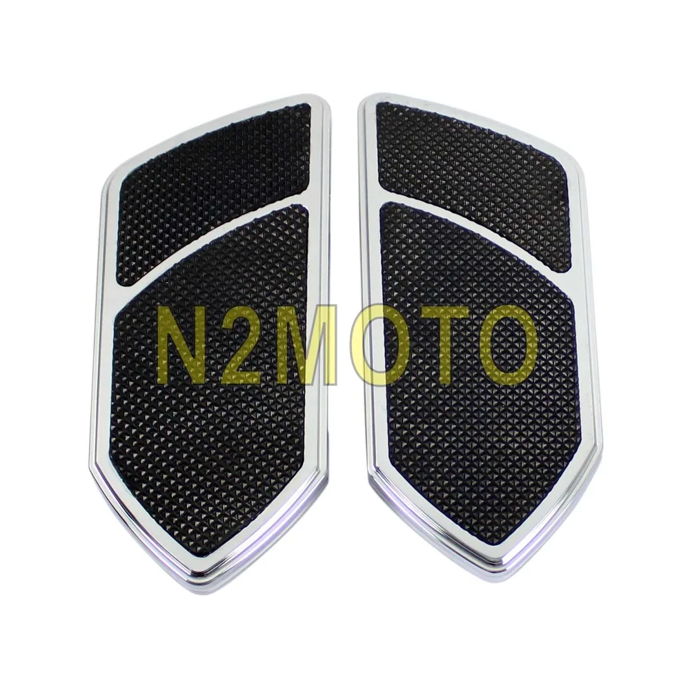 Chrome Motorcycle Wide Passenger Footpeg Adjustable Floorboard Rear Foot Rests for Harley Touring FLH FLT All | Автомобили и