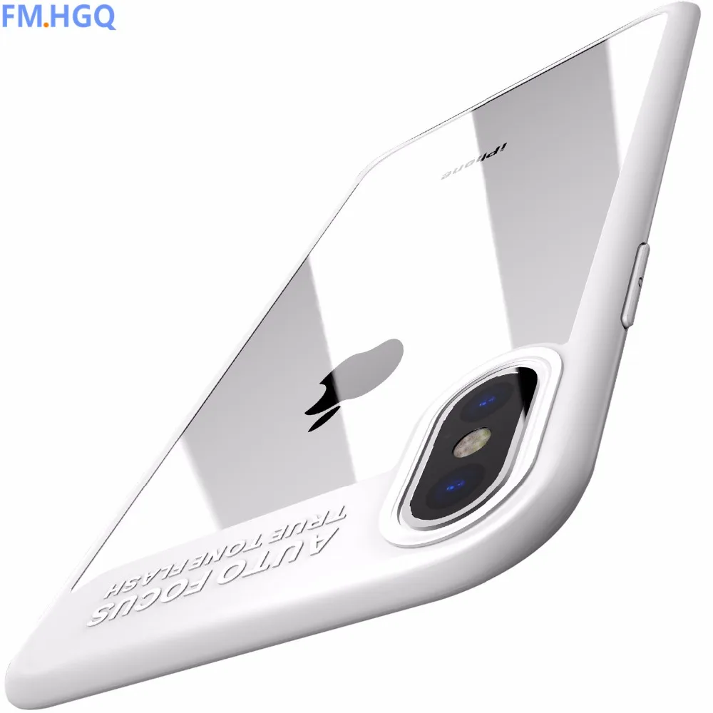 

Full Protective Case for iPhone X Hard Clear Ultra Thin Slim Case for iPhone X Cover iPhoneX 10 TPU & PC Coque Phone Shell Funda