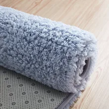 Высококачественный ковер из искусственного бархата, моющийся, толстое одеяло для гостиной, спальни, прикроватный коврик, абсорбирующий, нескользящий ковер, модный плюшевый ковер