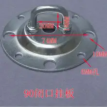 Прозрачный подвесной потолочный светильник, пластинчатый цепной крючок, круговой подвесной потолочный кронштейн