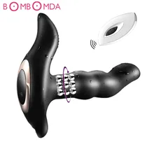Butt Plug anale Vibratore Giocattoli Adulti Del Sesso per Gli Uomini Della Prostata Massaggio di Rotazione Vibratore Anale Stimolatore Telecomando Anale Giocattolo Erotico