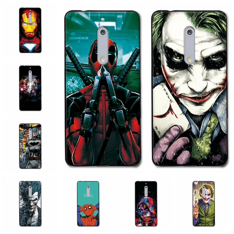 Очаровательный чехол для телефона Marvel Hero Captain America Nokia 5 Железный человек Звездные