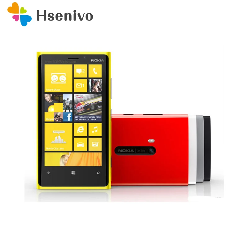 

920 Original Nokia Lumia 920 GPS WiFi 3G&4G 32GB ROM 1GB RAM 8MP Camera Unlocked Windows Cell phone Mobile phone Free shipping