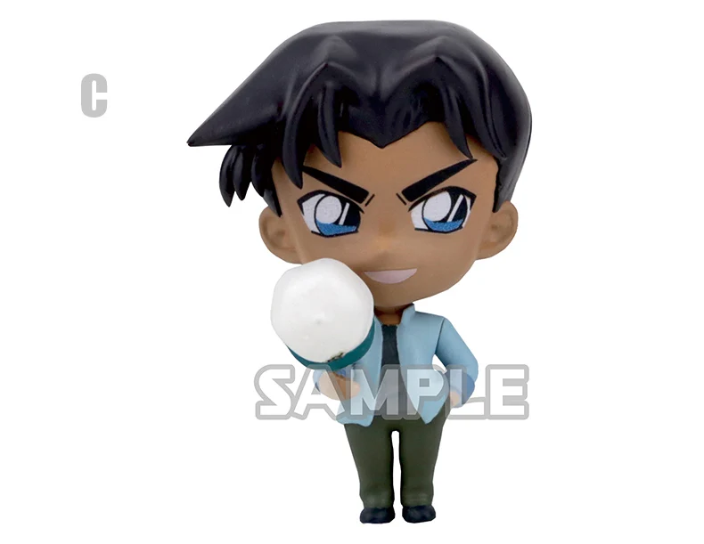 Conan Edogawa Masumi Sera Gashapon 100% Original Heiji Hattori Bandai Detective Conan Set Complet 4 Figures Collection 6cm Shuichi Akai 