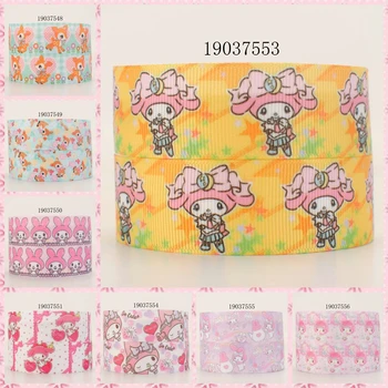 

New 50 yards lively cartoom melody ribbon printed grosgrain ribbon 19037553