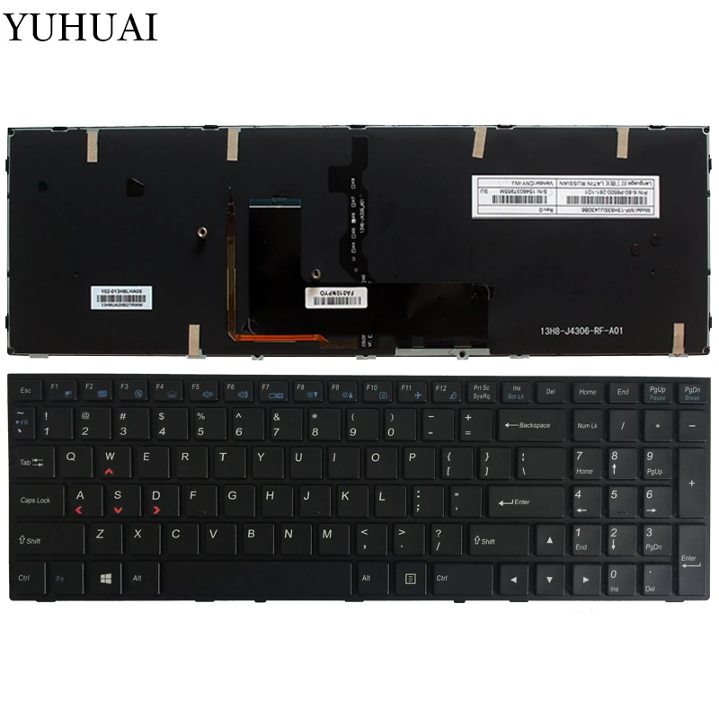 

NEW Keyboard for Clevo N150SD N151SD N155SD N170SD Gaming Black Laptop Keyboard US English Backlit