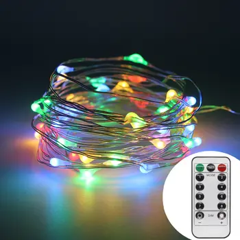 

Remote Control String Lights 5m/10m Copper Wire Christmas lights Festive wedding decoration Outdoor waterproof