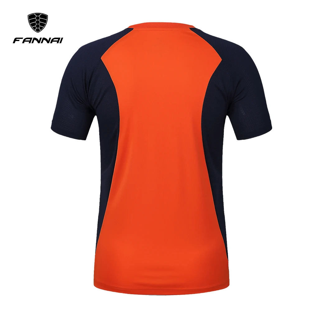 Новая рубашка мужской, футбол футболка из Джерси Спортивная одежда для бега быстросохнущая Спортивная футболка мужская с коротким рукавом спортивная мужская футболка слив