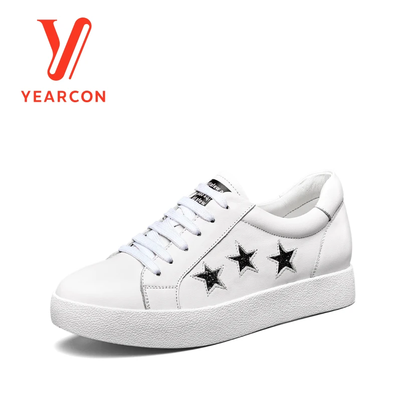

Yearcon women's leather casual shoes for boat shoes sport athletic fashion walking flats shoes 8561CD41346W